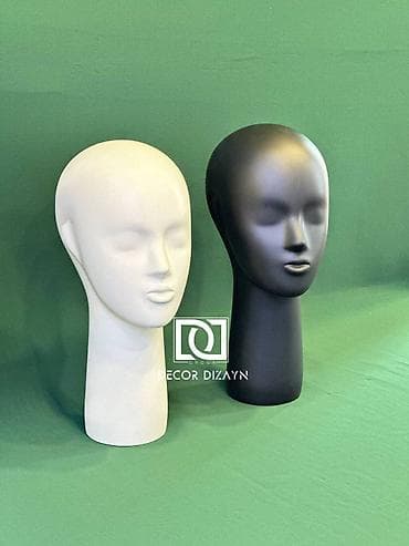https:promo.bizon.az: Baş maniken / Bas manken Maniken Manken Maneken Reng:ag,qara Material — 1