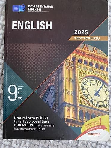 kirilcə kitab: Məhsul: “English – 2025 Test Toplusu” (DİM) İÇİ YAZILMAYIB TEMİZ VE — 1