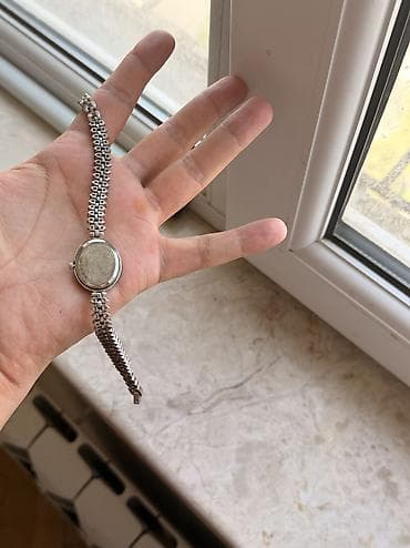 saat gümüş: Qadin 925 gümüş saat taxılmayıb — 3