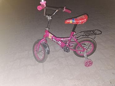 14 dyumlu velosiped: Uşaq velosipedi – Salute markası, qızlar üçün pink rəngdə — 4