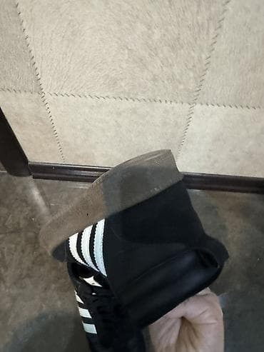 krasovka: İçi mexli Qara rəngli Adidas kişi/kadın idman ayaqqabısı – yüksəkboğaz — 8