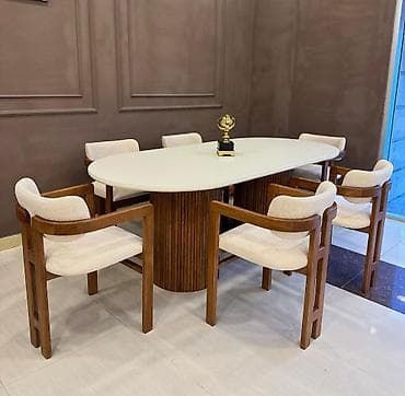 kuxna usdolu: Mətbəx üçün, Açılmayan, Dördbucaq masa, 6 stul — 10