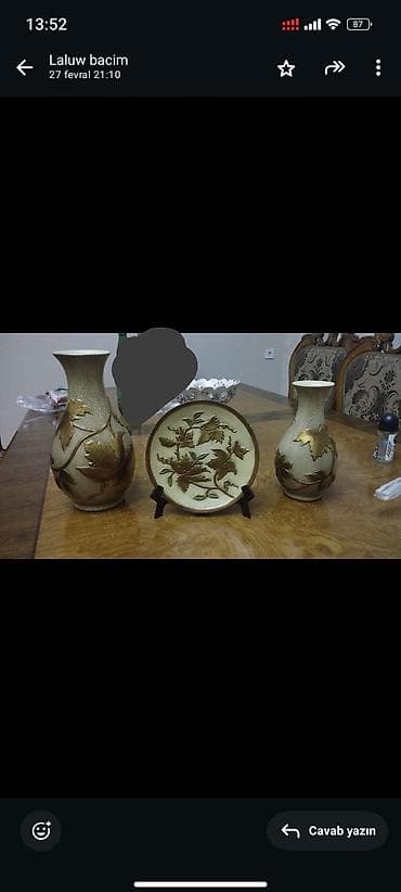 Vaza dəsti, Keramika lalafo.az -da Vaza dəsti, Keramika