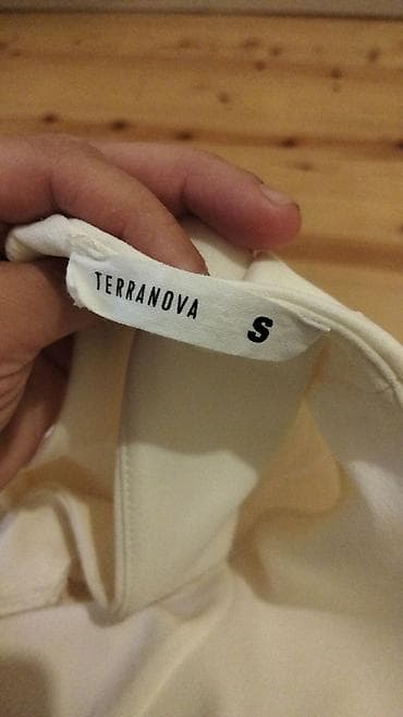 la parretto white: Terranova brendi qadın köynəyi/bluzu - Rəng: ağ - Ölçü: S (etiketdə — 3
