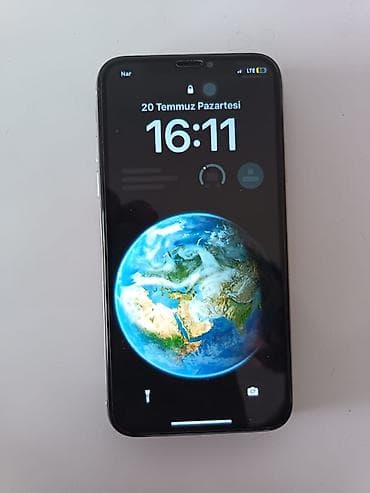 IPhone X, 64 GB, Ağ, Face ID, Qırıq, Simsiz şarj — 1