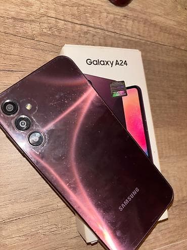 iphone da max: Samsung Galaxy A24 4G, rəng - Bənövşəyi, İki sim kartlı — 4