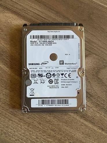 Samsung 1TB sərt disk 2.5" HDD - Model: ST1000LM024 (Momentus) - HDD