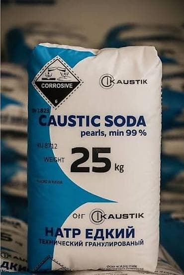Məhsul: Kaustik soda (Sodium Hydroxide, NaOH) – dənəcik/“pearls”