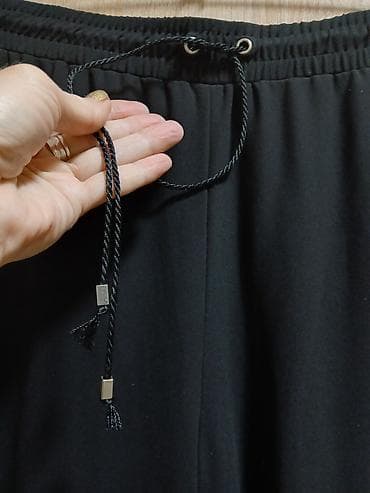 böyük bədən geyimlər: Şalvar, L, rəng - Qara — 4