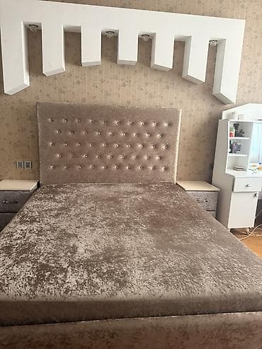 Taxta çarpayı dəsti - Ölçü: təxmini 160x200 sm (queen ölçüyə yaxın) lalafo.az -da Taxta çarpayı dəsti - Ölçü: təxmini 160x200 sm (queen ölçüyə yaxın)