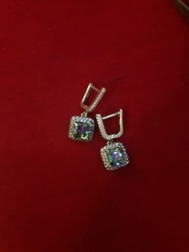 1 qram gumuşun qiyməti 2022: Серьги, Swarovski, Серебро, 925 г, Самовывоз, Бесплатная доставка — 1