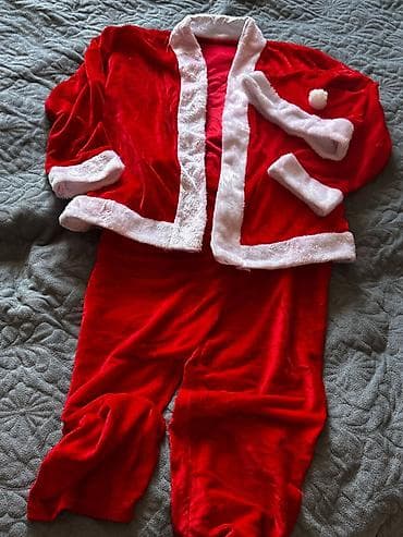 yeni il sekilleri: Yeni il/Santa Kostyumu – 3 parçalı dəst 6-7-8 yaşa uyğun olar - Rəng — 1