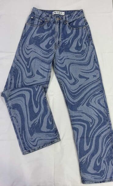 cins jaket: Brend: STAY Model: qadın cins şalvar Ölçü: XS Rəng/naxış: mavi denim — 3