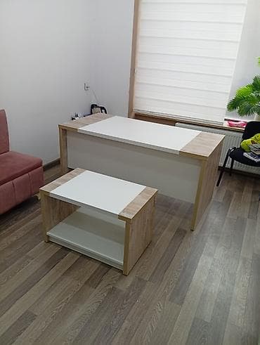 Ofis masa dəsti - Tərkib: 1 ədəd əsas yazı masası və 1 ədəd