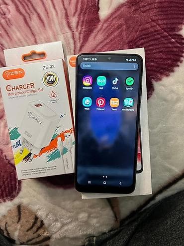 samsung a0: Samsung Galaxy A22, 128 GB, rəng - Qara, Barmaq izi, İki sim kartlı, Face ID — 5