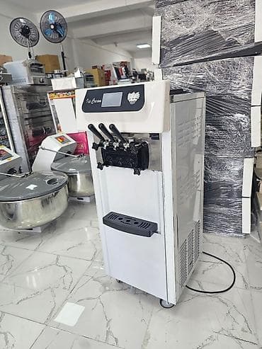 Dondurma aparatı 3 rəngli Yumşaq Dondurma Maşını ✅️ Stolüstü model — 2