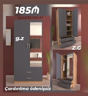 viona mebel: *Dolab 2 Qapılı💫185Azn* ✔️Material Rusiya istehsalı Laminat 18/lik — 1