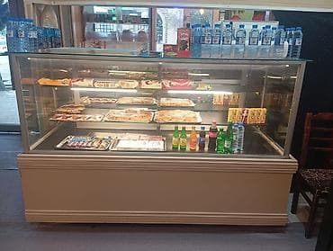 icki vitrini: ShQuru şirniyyat vitrini satılır. - Ölçü: 2 m (uzunluq) x 1.25 m — 1