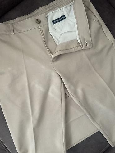 trapez şalvar: Klassik Şalvar, Lc Waikiki, L, rəng - Bej — 4