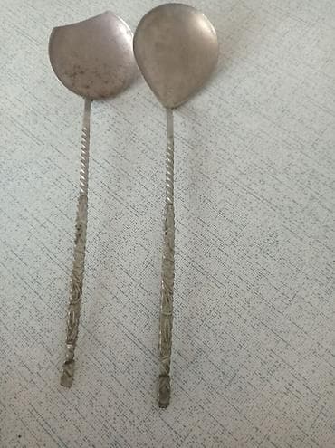 Qaşıqlar: Məhsul: 2 ədəd metal salat qaşığı — 1