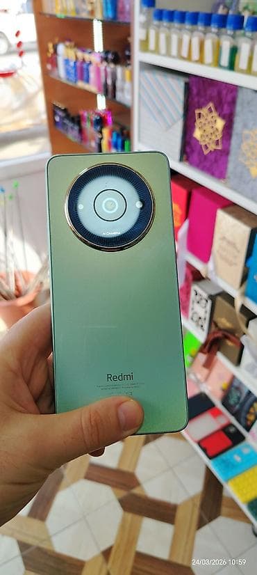 redmi telefonlari: Redmi A3x, 128 GB, rəng - Yaşıl, Sensor — 4