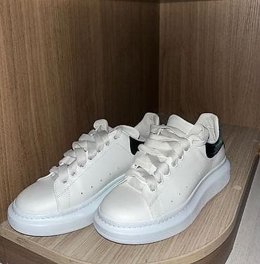 Ayaqqabılar: Orijınal Alexander McQueen Ağ rəngli uniseks krossovkalar - — 5