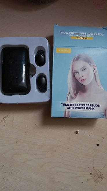 kompute: BTH-F9-5 True Wireless Earbuds with Power Bank - Tam simsiz — 1