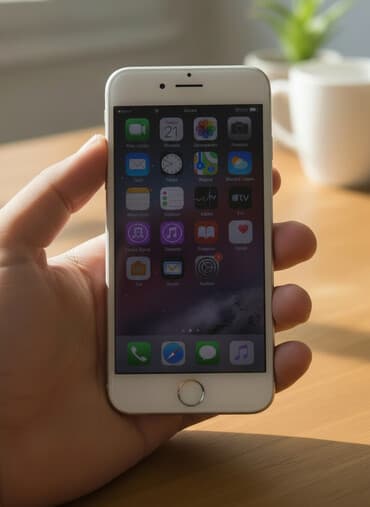 hisense telefon: IPhone 6, Ağ, Barmaq izi — 1