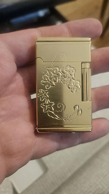 Другие комплектующие: Qızılı metal korpuslu qazla işləyən alovlandırıcı (butan) – floral — 1