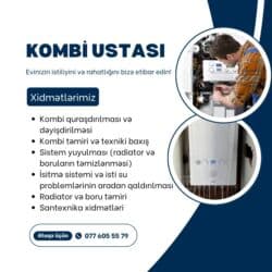 Döşəmə: Kombi ustası Kombi təmiri/ Kombi təmizlənməsi/ Sistem yuyulması Əlaqə — 1