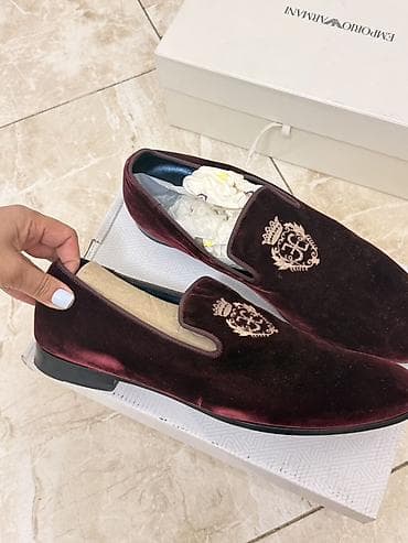 Туфли: Fabi məxməri loafers - Model: klassik slip-on loafers - Material — 2