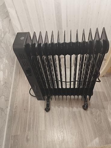 yağ qızdırıcıları: Yağ radiator tipli elektrik qızdırıcısı - Rəng: qara, metal lamelli — 1