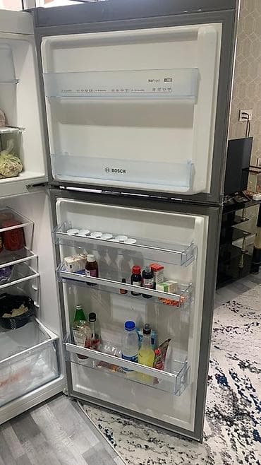 dondurma soyuducuları: 2 qapılı Bosch Soyuducu Satılır, rəng - Gümüşü — 3