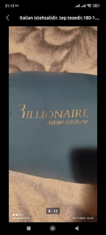 uzun kurtqa: Göylə mavi rənglərinin qarışığı çalarlı, uzun qollu unisex puffer — 5