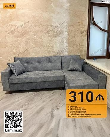 LA MINI – Künc Divan (Kod: 5321) - Ölçülər: 240 x 150 sm - Mexanizm lalafo.az -da LA MINI – Künc Divan (Kod: 5321) - Ölçülər: 240 x 150 sm - Mexanizm