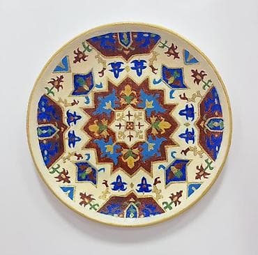 milli sufre: Boşqablar, 1 əd, rəng - Qızılı, Keramika, Azərbaycan — 1
