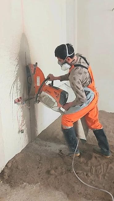 Beton, dəmir-beton və daş divarların kəsilməsi xidməti - Benzinlə — 2