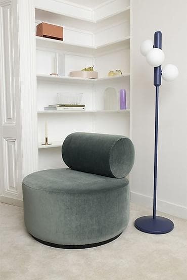 dehliz mebel: Pufik oturacaq, Vеlur parça, rəng - Sarı — 2