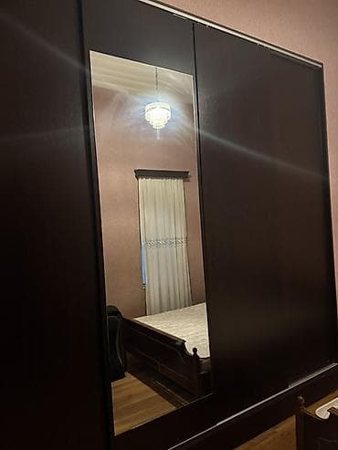 teze dolablar: 3 qapılı, Güzgülü, Qəhvəyi, Taxta, Kupe, Düz dolab — 1