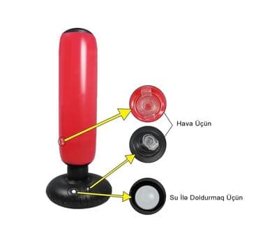 Çadırlar: Şişmə boks manekeni – uşaqlar və yeniyetmələr üçün məşq üçün ideal — 3