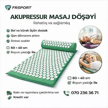 Aplekator, masaj xalçası, masaj matı, tikanlı masaj yastığı ✅ 7/24