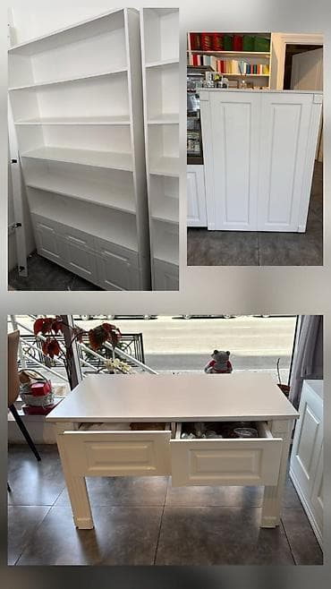 set mebel: Seva 💫 [8582] Mağaza bağlandığı Üçün mebeler satılır 4 Şkaf kassa — 1