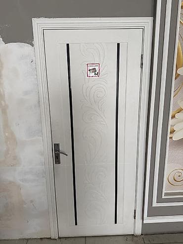 Ağ rəngli daxili qapı – klassik-modern üslub - Material: MDF əsaslı — 1