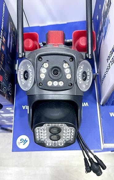 ses mixeri: Wifi 3 kamera ptz 360° smart + 64gb - Xarici və daxili məkanlar — 1