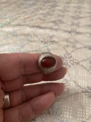 gümüş kişi üzükleri: Üzük, Gümüş, Əqiq — 1