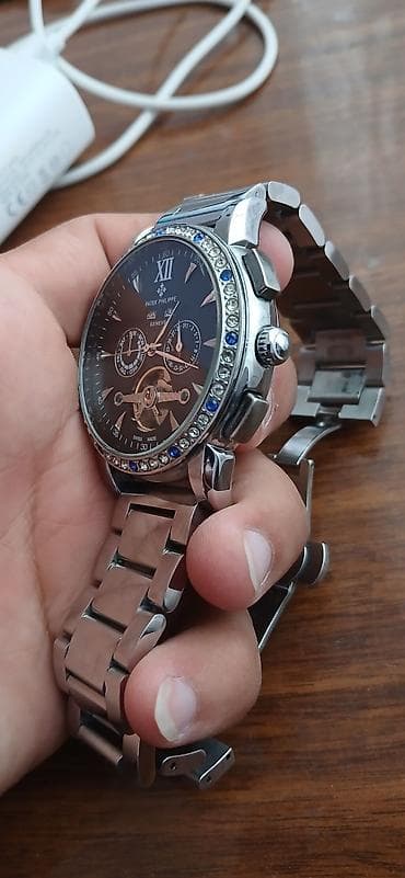 saatlar type 0: Yeni, Qol saatı, Patek Phillipe, rəng - Gümüşü — 4