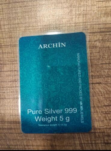 qizilin qrami neciyedi 2020: Məhsul: ARC Kuyumculuk – ARCHİN Jewels istehsalı saf gümüş külçə - — 3