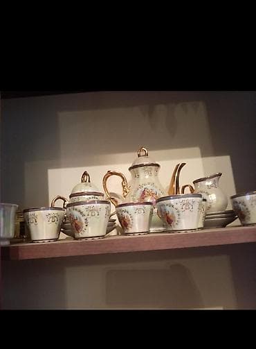 Çay dəsti, rəng - Ağ, Farfor