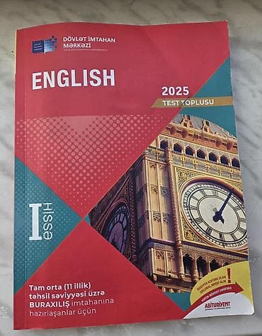 İngilis dili Testlər 11-ci sinif, DİM, 1-ci hissə