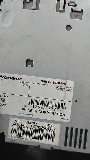 Maqnitofonlar: Maqnitol, Pioneer, AUX, Tayland — 4